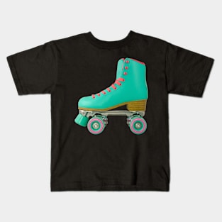 Retro Roller Skate Kids T-Shirt